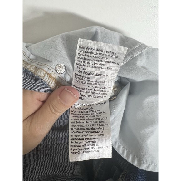 Cotton-On Denim Maxi Skirt Womens SZ 8 Bailey Medium Wash Slit Festival Boho - Picture 8 of 9